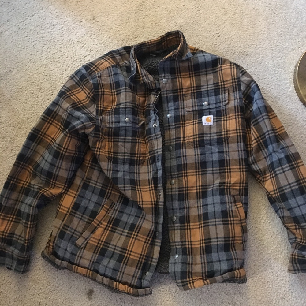 Carhartt fleece lined flannel